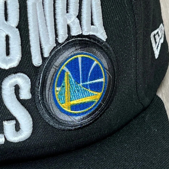 2018 NBA Finals Golden State Warriors New Era 9Fifty Cap Hat Mens One Size Black - Picture 6 of 10